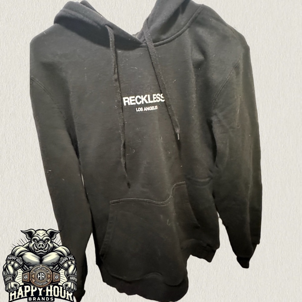 Young & Reckless Youth Hoodie Black Size Small Pre Owned